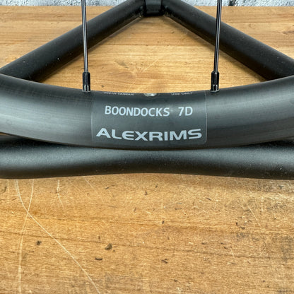 Low Mile! Alex Boondocks 7D Alloy Tubeless Disc Wheelset 700c 6-Bolt 2018g