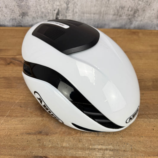 Light Use! Abus Gamechanger 2.0  Medium 54-58cm Shiny White Cycling Helmet 293g