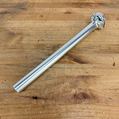 Thomson Elite Silver 25.4mm x 330mm Zero Setback Alloy Bike Seatpost 255g