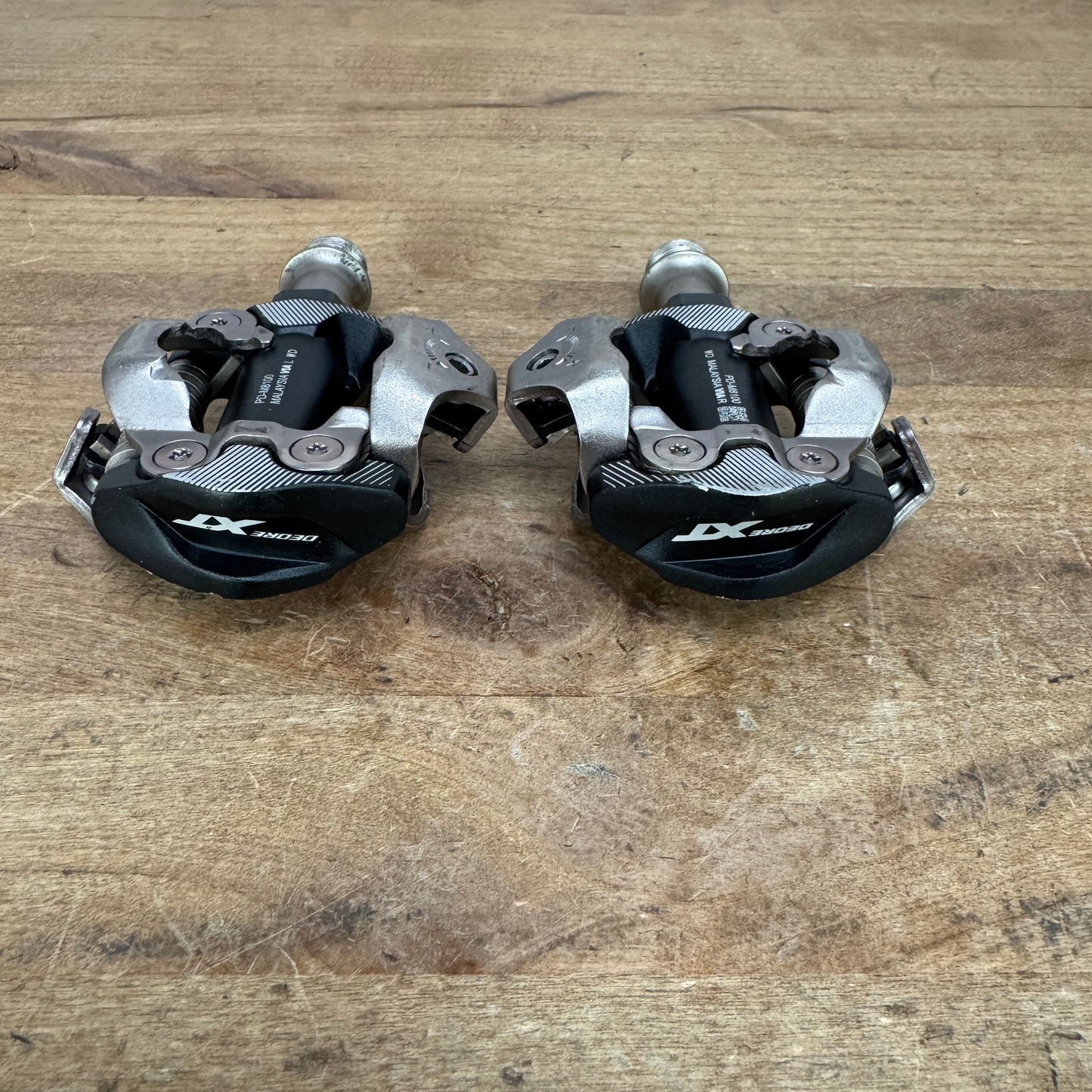 Low Mile! Shimano Deore XT PD-M8100 Dual-Sided Clipless SPD Pedals 341g