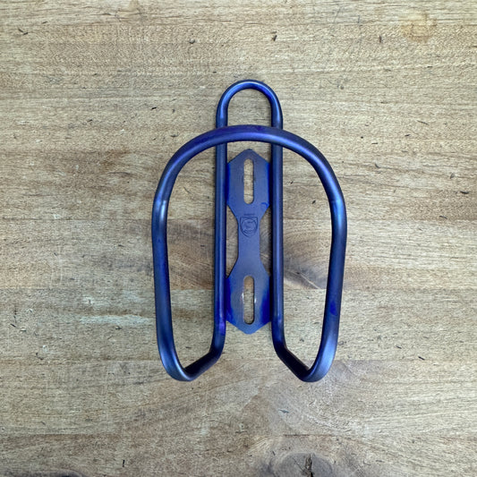 Low Mile! Silca Sicuro Titanium Purple Single Bike Water Bottle Cage 31g