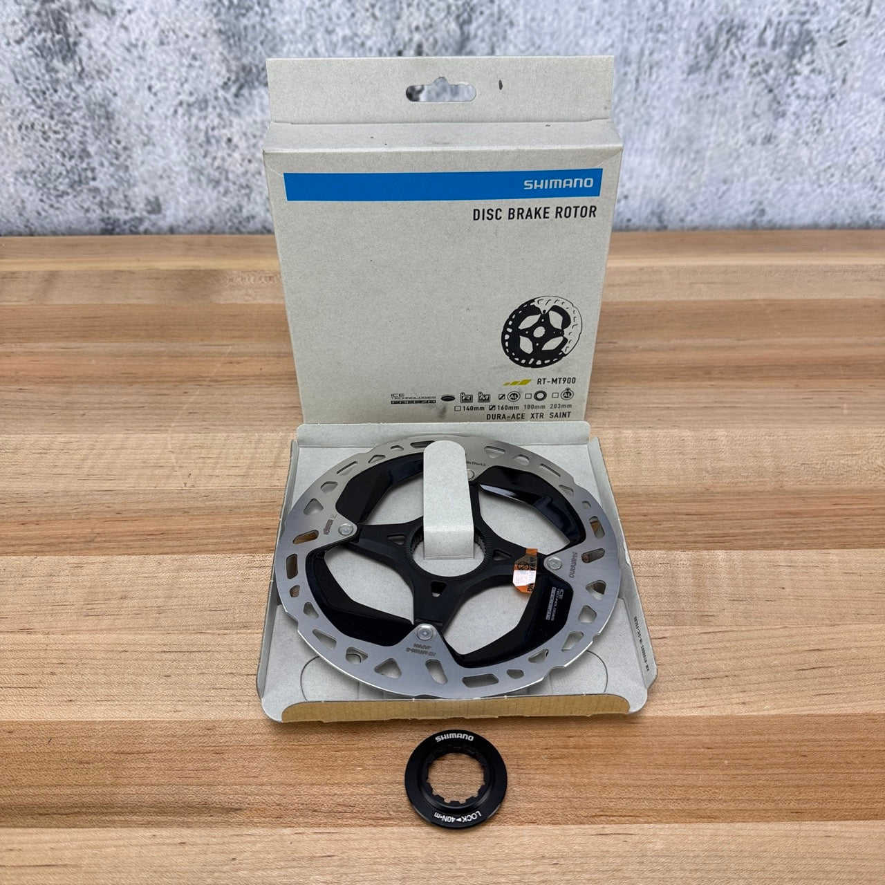New! Shimano RT-MT900-S 160mm Center-Mount Disc Brake Rotor 108g MSRP $95