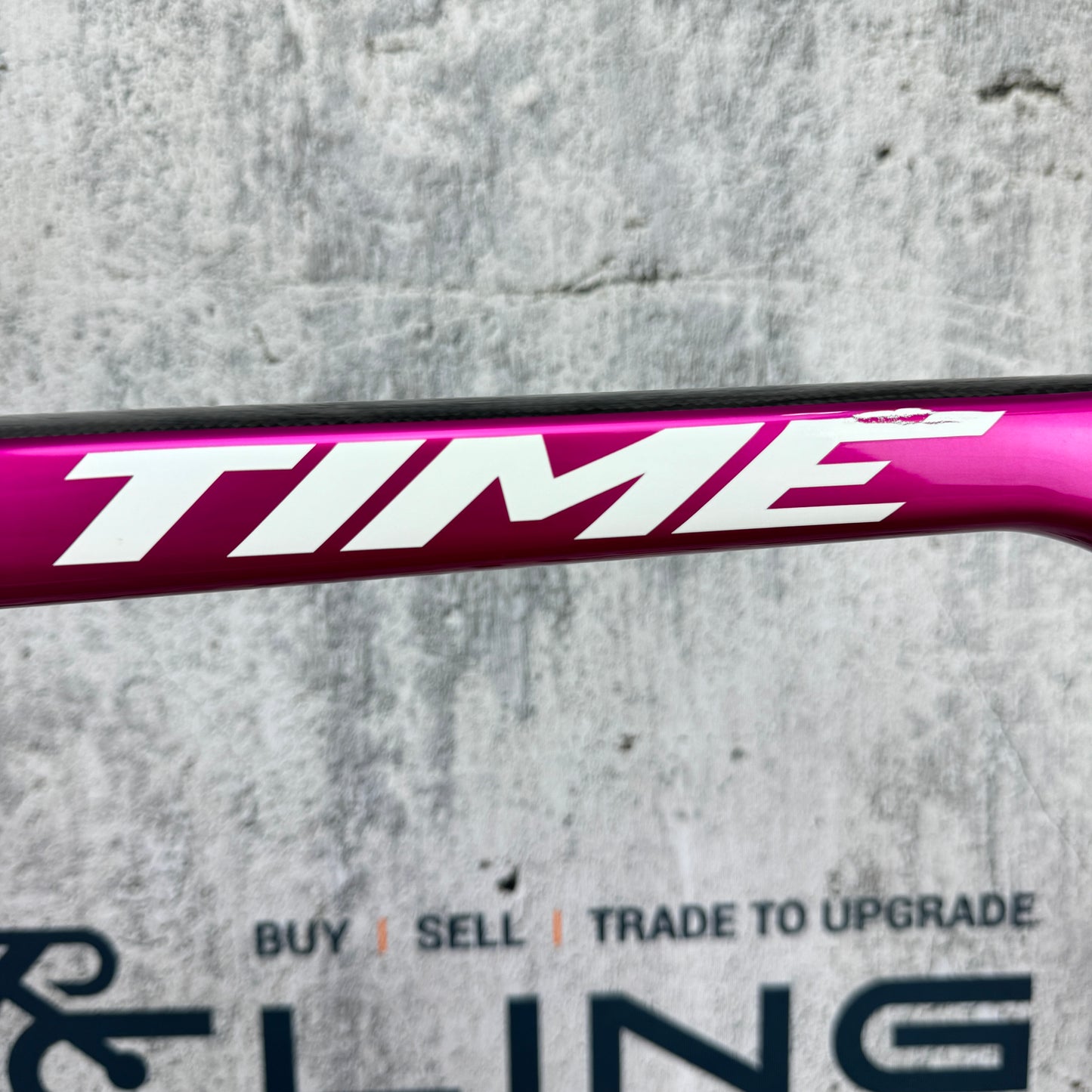 Mint! 2023 Time Alpe D'Huez 21 Large (57cm) Pink Disc Frameset Deda Alanera