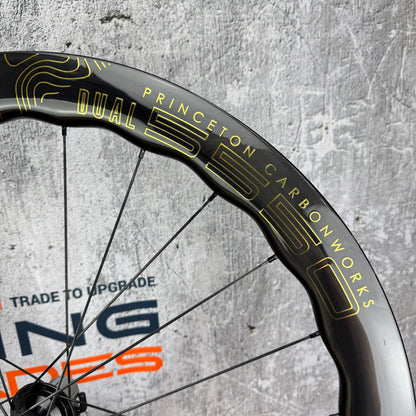 Princeton CarbonWorks Dual 5550 Carbon Tubeless Disc Wheelset 700c 1612g