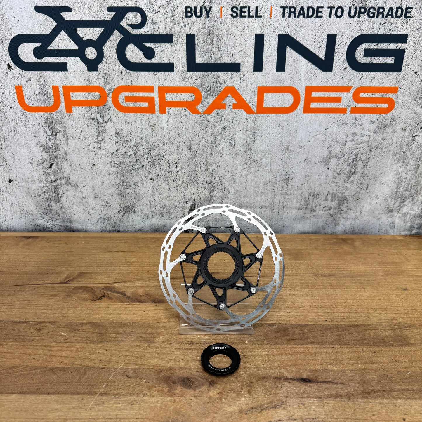 SRAM CLX 160mm Single Bike Disc Brake Rotors w/ Lockring 124g