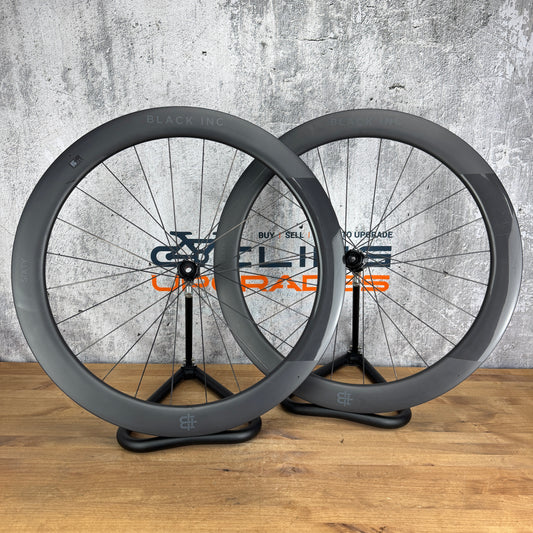 2024 Black Inc Sixty Carbon Tubeless Disc Brake Wheelset 700c 1638g