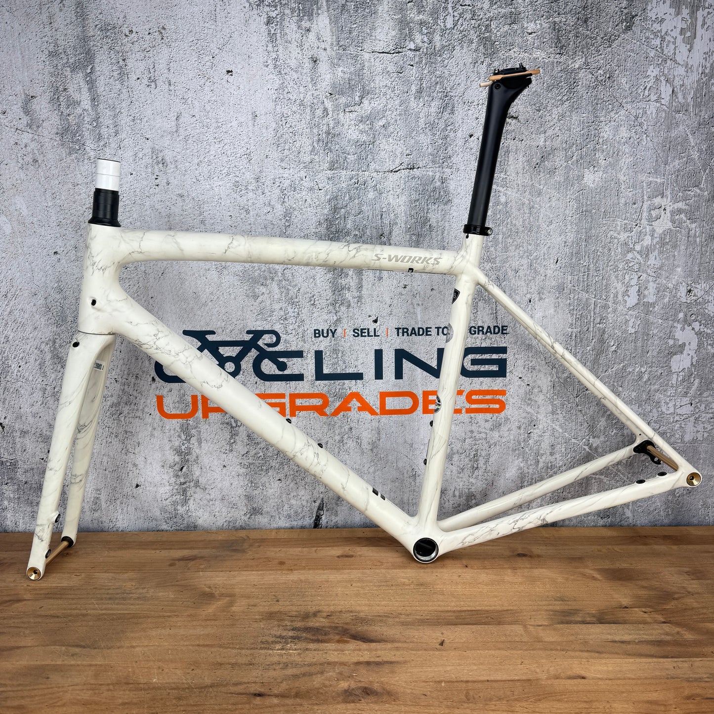 New! 2024 Specialized S-Works Aethos LTD Edition Marble 56cm Carbon Frameset