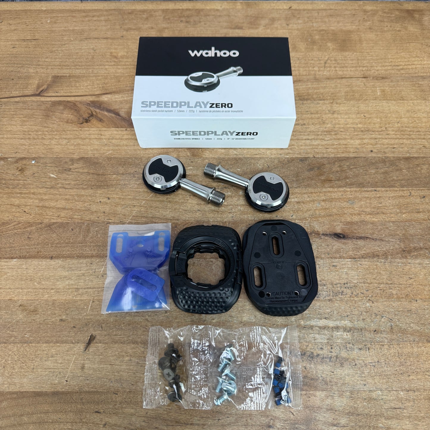 New! Wahoo Speedplay Zero Stainless Steel Road Bike Clipless Pedals 222g