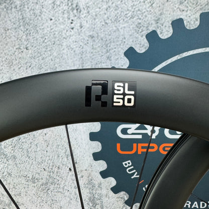 Low Mile! Hollowgram R-SL 50 Carbon Tubeless Disc Brake Wheelset 700c 1590g