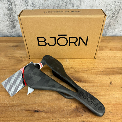 New! Bjorn Cycles Sedlo Full Carbon Camo Matte 143mm 7x9mm Bike Saddle 87g