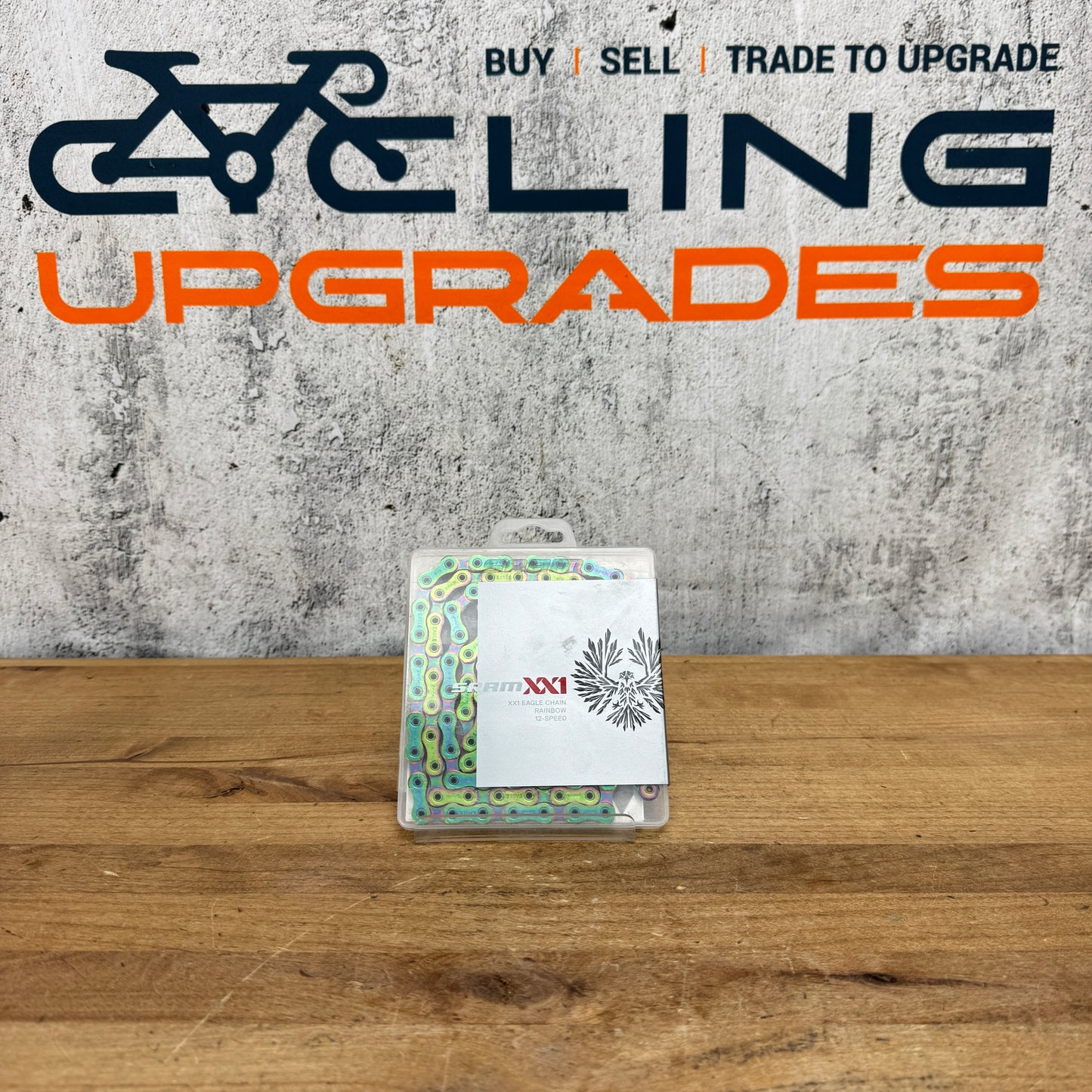 New! SRAM XX1 Eagle Rainbow Hollow Pin 12-Speed Mountain Bike Chain MSRP $100