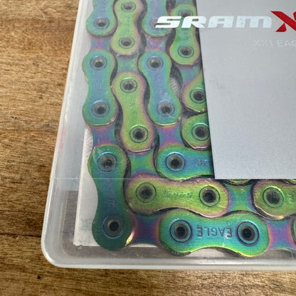 New! SRAM XX1 Eagle Rainbow Hollow Pin 12-Speed Mountain Bike Chain MSRP $100