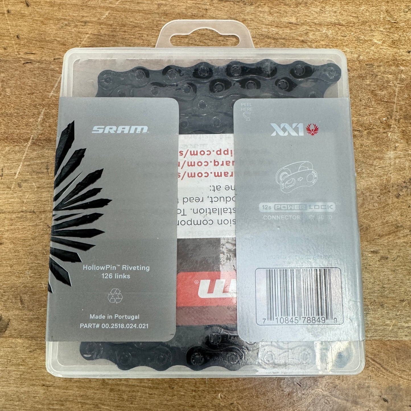 New! SRAM XX1 Eagle Black Hollow Pin 12-Speed Mountain Bike Chain MSRP $100