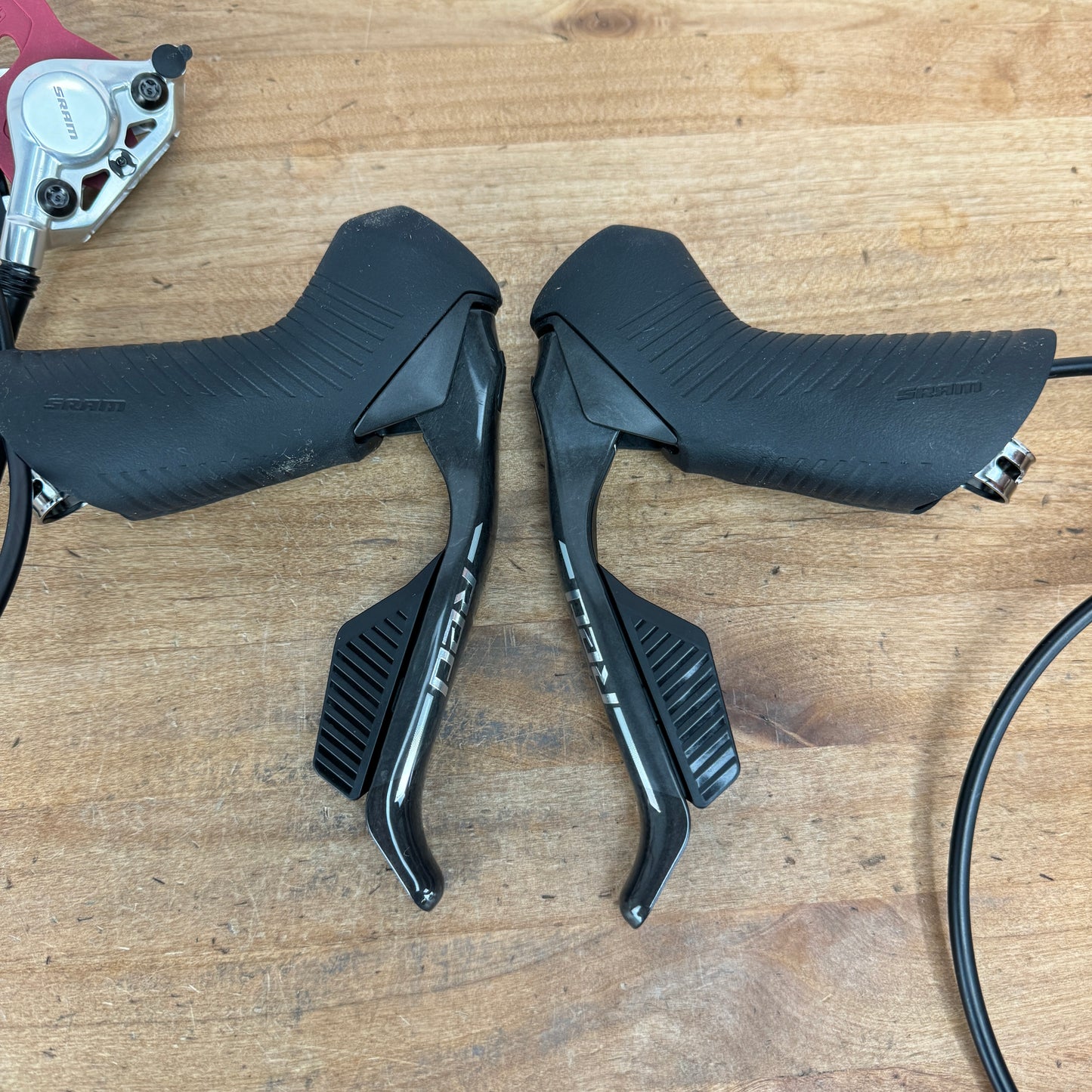 New! 2024 SRAM Red eTap AXS HRD E1 12-Speed Shifters & Flat-Mount Brake Calipers