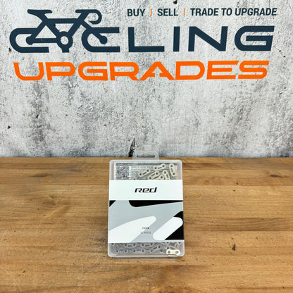 New! 2024 SRAM Red AXS E1 Flattop HollowPin 12-Speed 114 Link Road Bike Chain