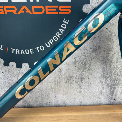 Ridden Once! 2025 Colnago G4-X Ice Blue Size 48 (53.9cm TT) Carbon Disc Frameset