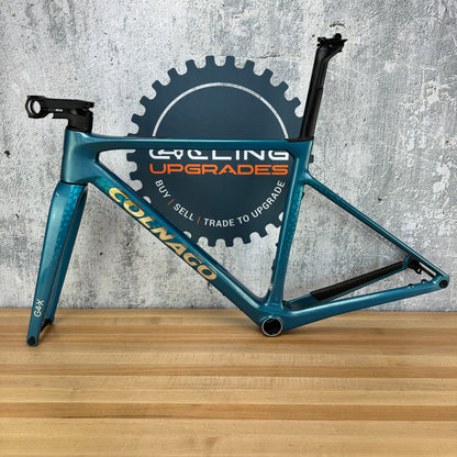 Ridden Once! 2025 Colnago G4-X Ice Blue Size 48 (53.9cm TT) Carbon Disc Frameset