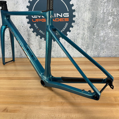 Ridden Once! 2025 Colnago G4-X Ice Blue Size 48 (53.9cm TT) Carbon Disc Frameset