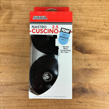 New! Silca Nastro Cuscino 2.5 Black Handlebar Grip 2.5mm Bar Tape