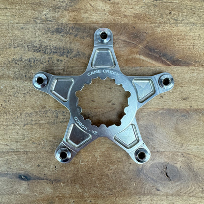 Cane Creek 2x Titanium eeWings 5-Bolt 110mm 3-Bolt Direct-Mount Spider w/Bolts