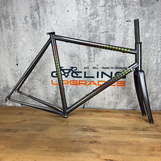 New 2022 Dario Pegoretti Duende 56cm Rim Brake Steel Frameset Falz Mezzatazza