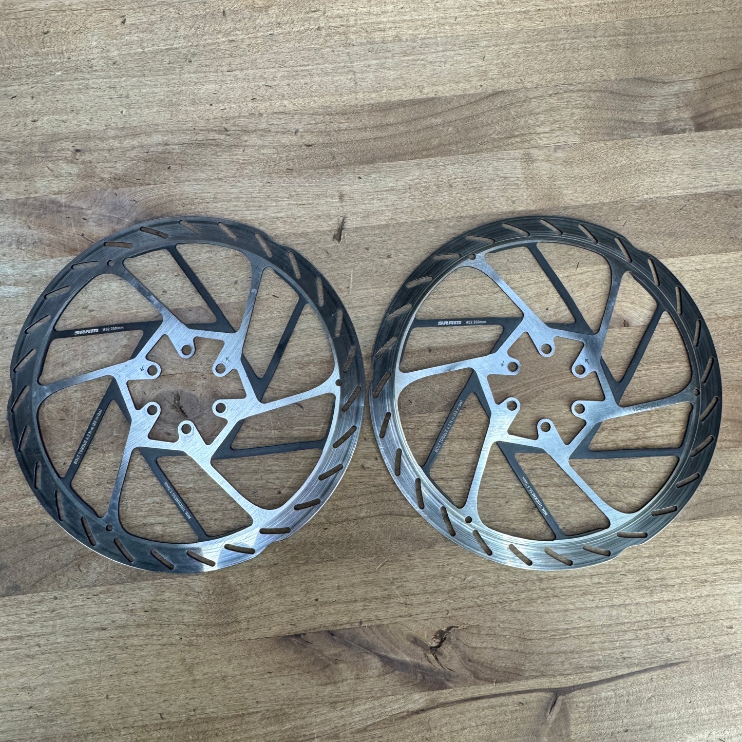 SRAM HS2 203mm 6-Bolt Mountain Bike MTB Disc Brake Rotors 404g