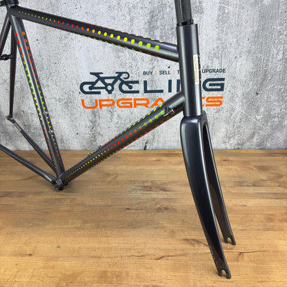 New 2022 Dario Pegoretti Duende 56cm Rim Brake Steel Frameset Falz Mezzatazza