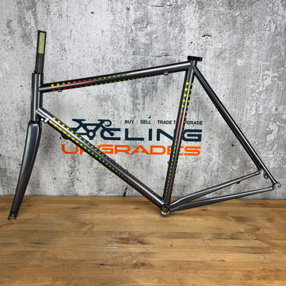 New 2022 Dario Pegoretti Duende 56cm Rim Brake Steel Frameset Falz Mezzatazza