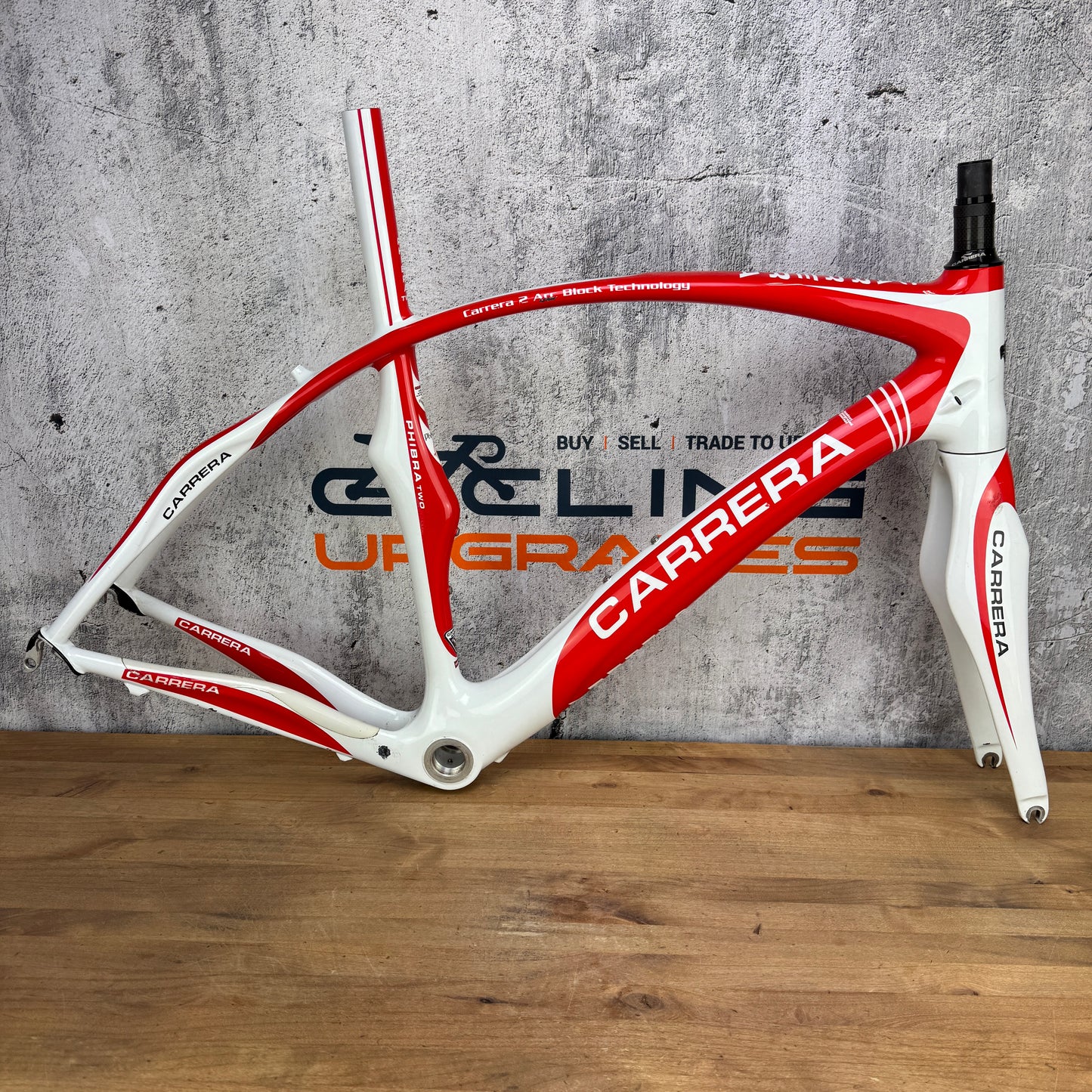 Carrera Phibra Medium Rim Brake Carbon Bike Frameset 700c 1837g