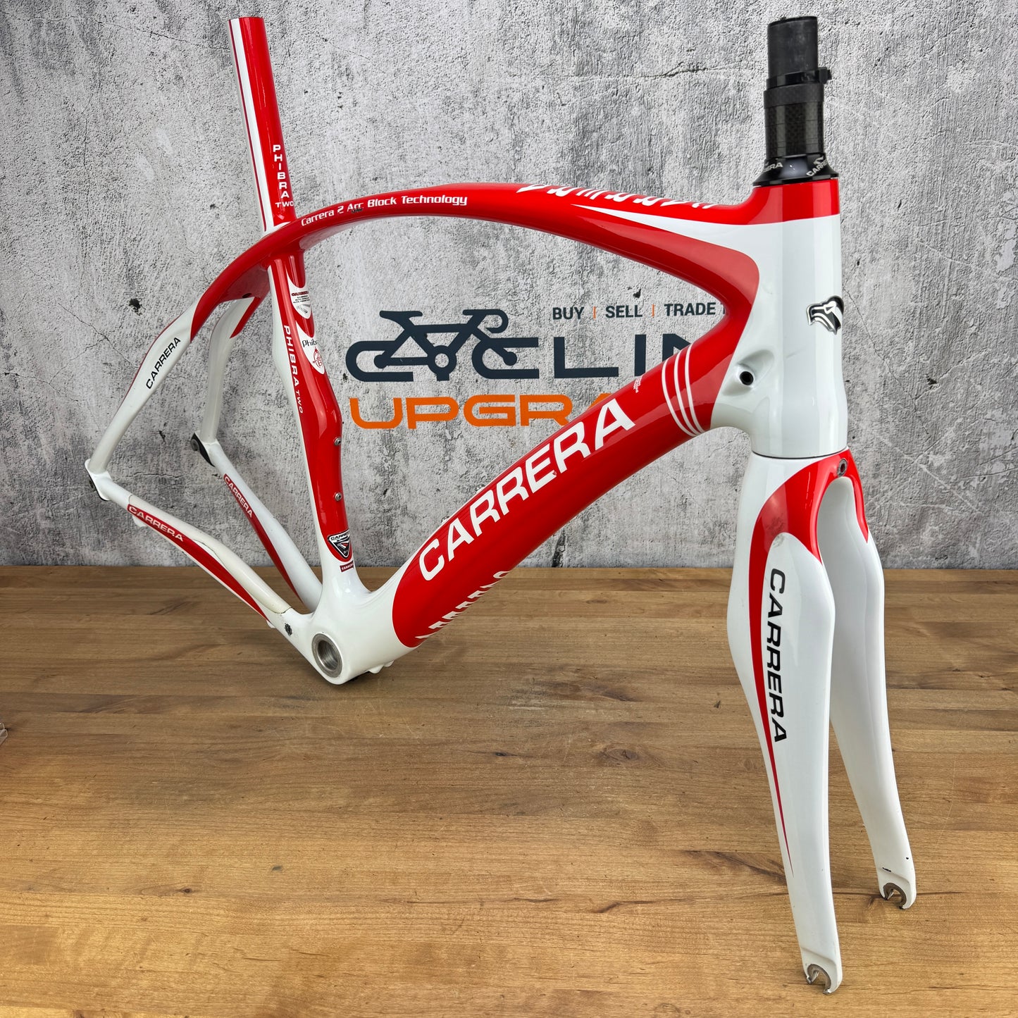 Carrera Phibra Medium Rim Brake Carbon Bike Frameset 700c 1837g
