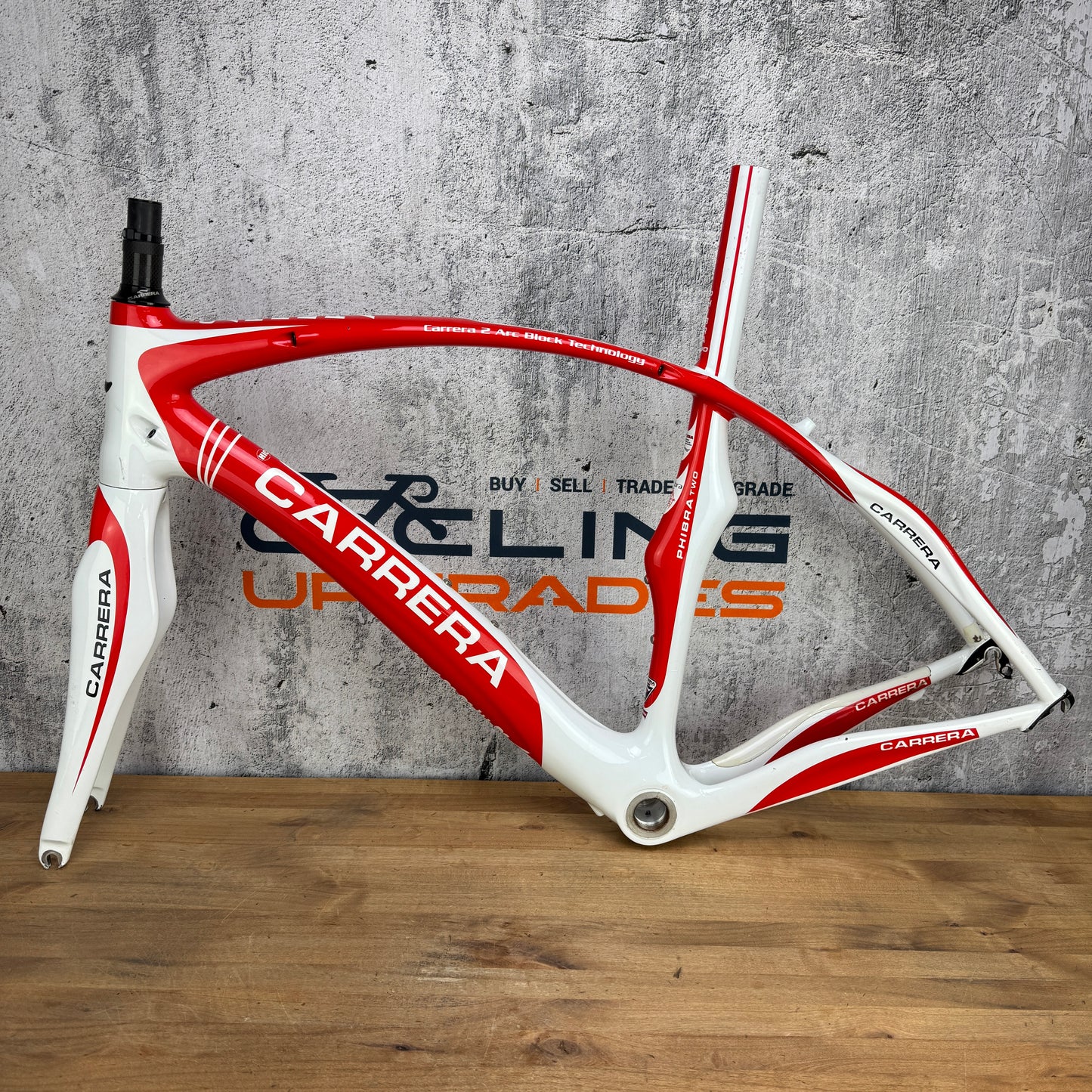 Carrera Phibra Medium Rim Brake Carbon Bike Frameset 700c 1837g