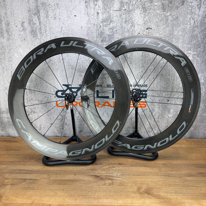Campagnolo Bora Ultra 80 Carbon Tubular TT/Tri Wheelset 700c Rim Brake 1572g
