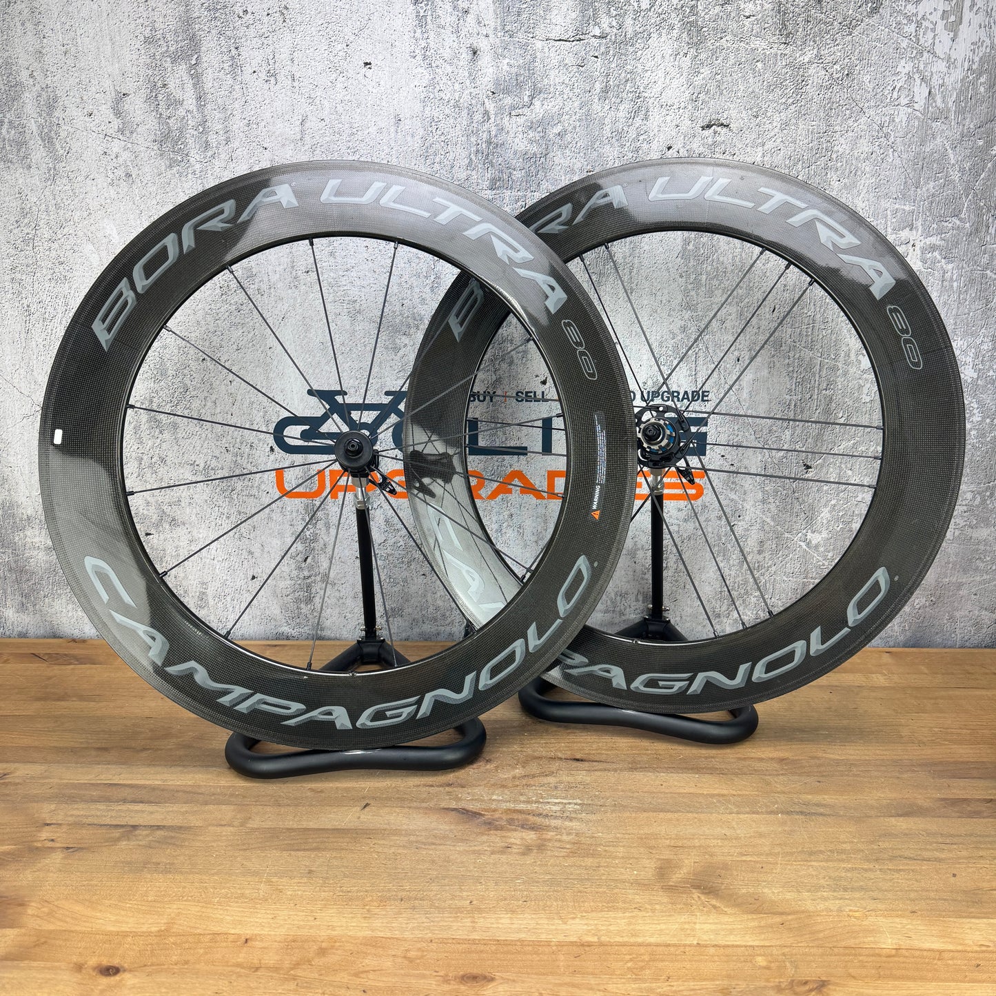 Campagnolo Bora Ultra 80 Carbon Tubular TT/Tri Wheelset 700c Rim Brake 1572g