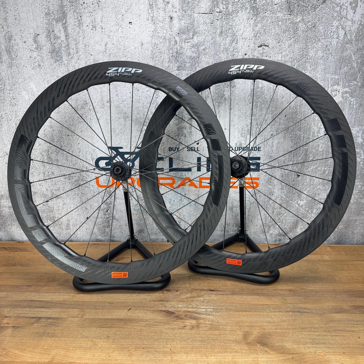 Mint! Zipp 454 NSW Carbon Tubeless Hookless Disc Wheelset 700c 1454g