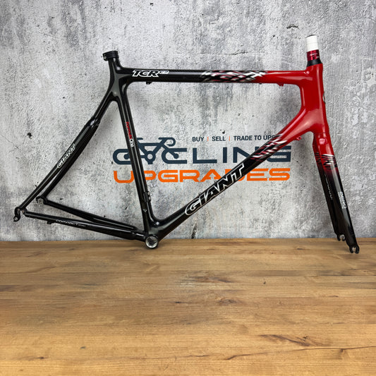 Giant 2006 TCR C2 58cm Black/Red Rim Brake QR Carbon Bike Frameset 2046g
