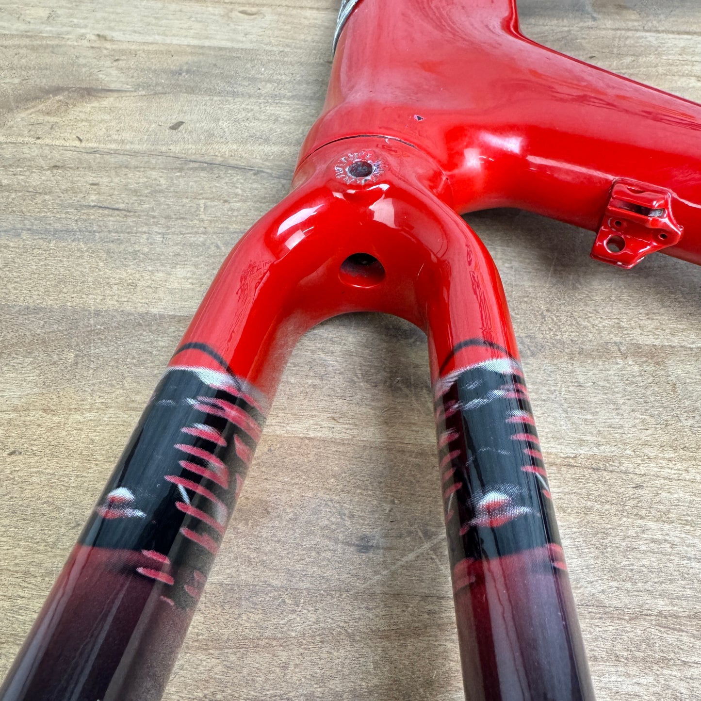 Giant 2006 TCR C2 58cm Black/Red Rim Brake QR Carbon Bike Frameset 2046g