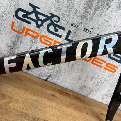 2023 Factor Ostro VAM 61cm Gloss Carbon Black Disc Frameset 700c 2348g