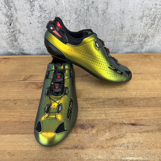 New! Sidi Shot 2 Gold Limited Edition 2021 EU 44 3-Bolt Cycling Shoes 632g