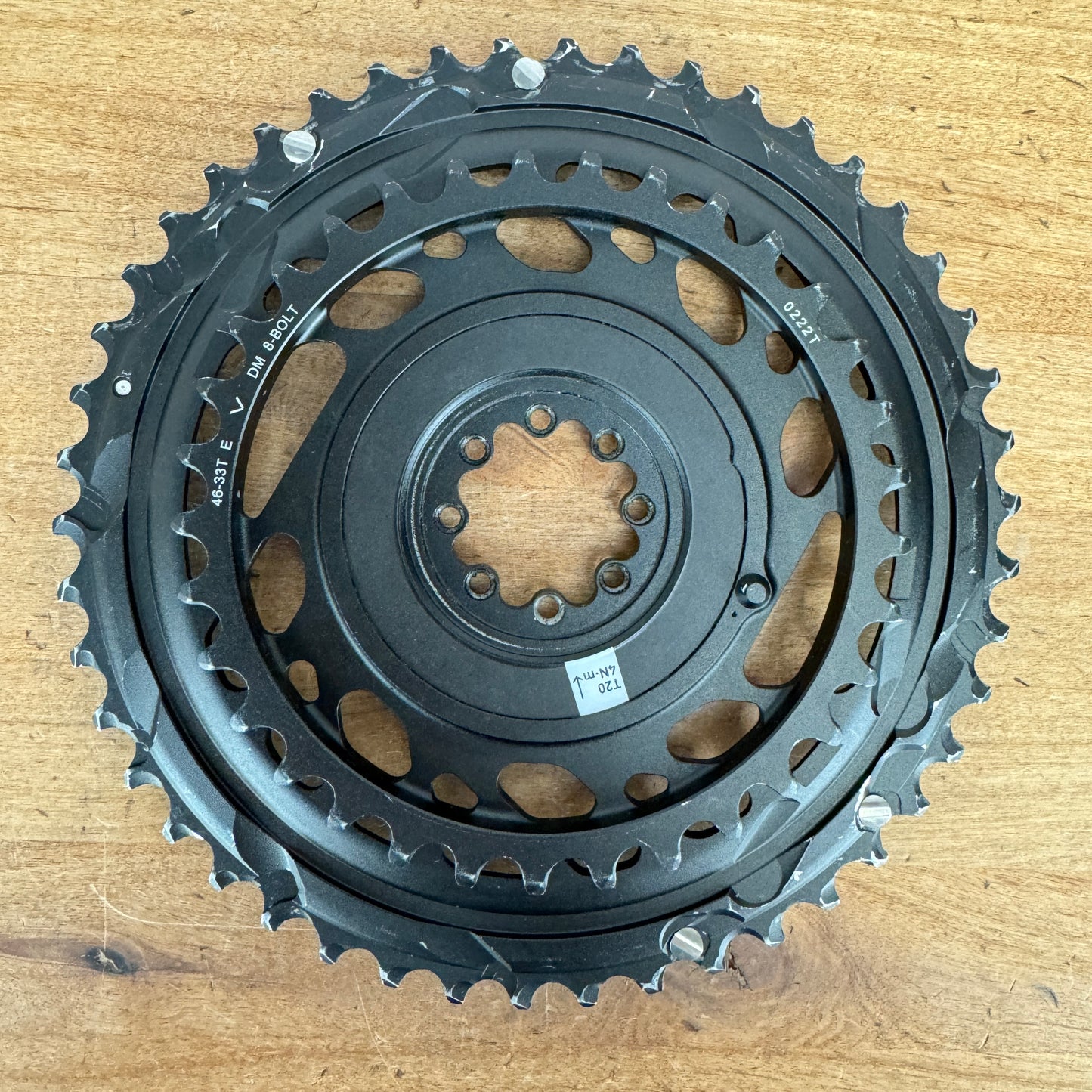 Low Mile! SRAM Red AXS 12-Speed 46/33t 8-Bolt Direct Mount Bike Chainrings 225g