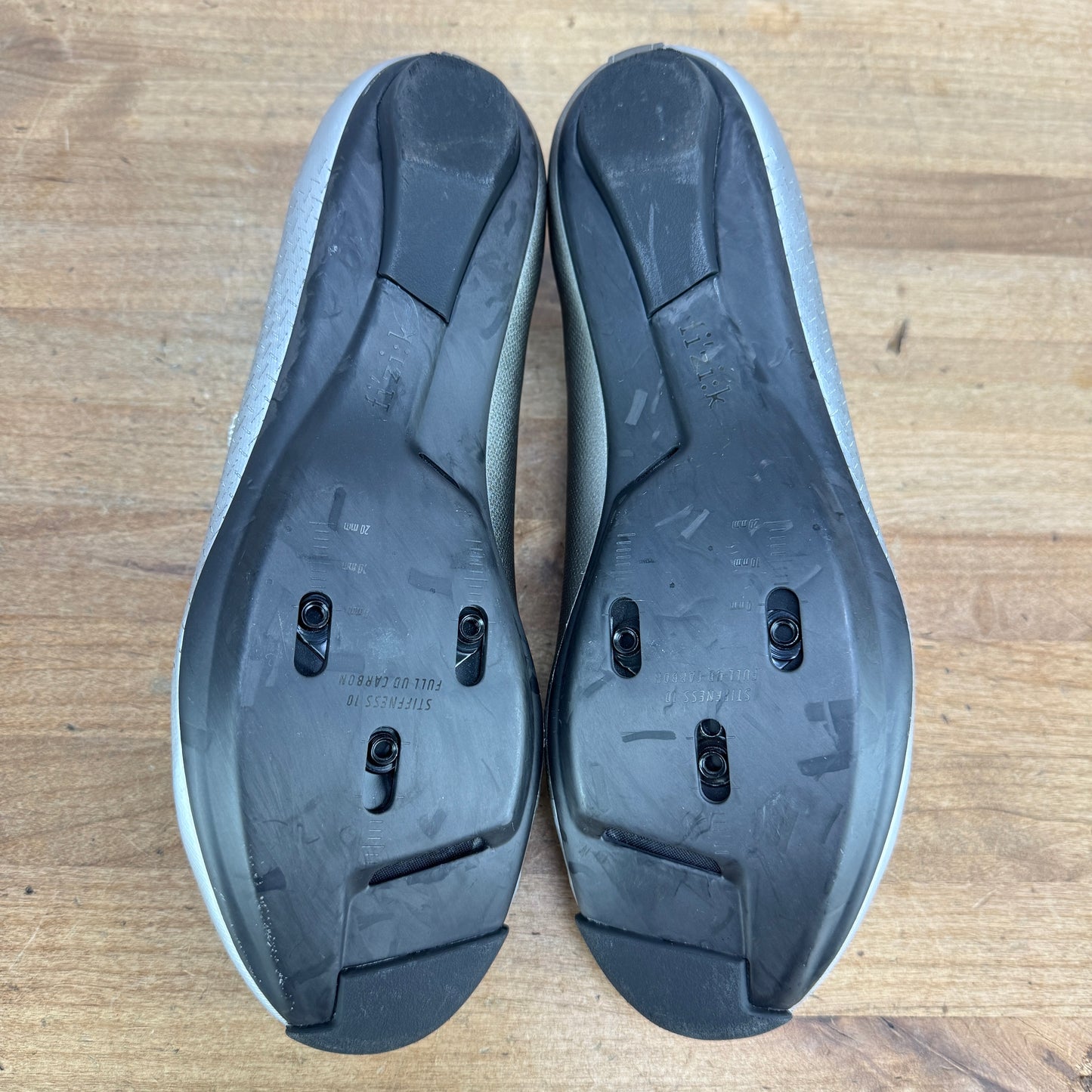 Worn Once! Fizik Mechanism x PAS Normal EU 42 Road 3-Bolt Silver Cycling Shoes