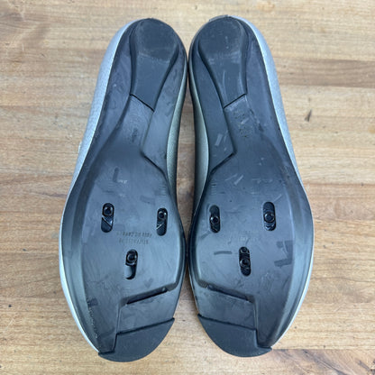 Worn Once! Fizik Mechanism x PAS Normal EU 42 Road 3-Bolt Silver Cycling Shoes