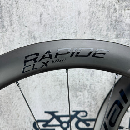 Low Mile! Roval Rapide CLX II Carbon Tubeless Disc Brake Wheelset 700c 1480g