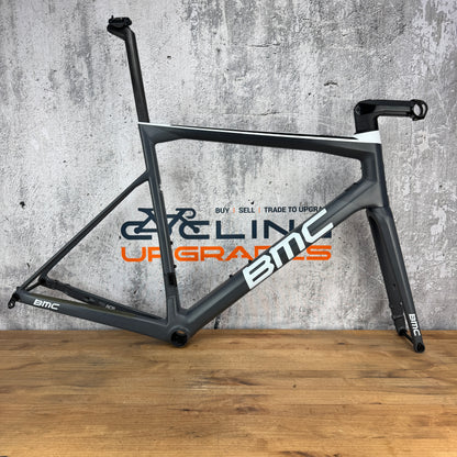 2020 BMC Teammachine SLR01 58cm Carbon Gray/White Disc Brake Frameset 2003g