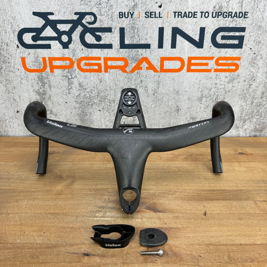 Low Mile! Vision Metron 5D 42cm 120mm Integrated Carbon Bike Handlebar 430g