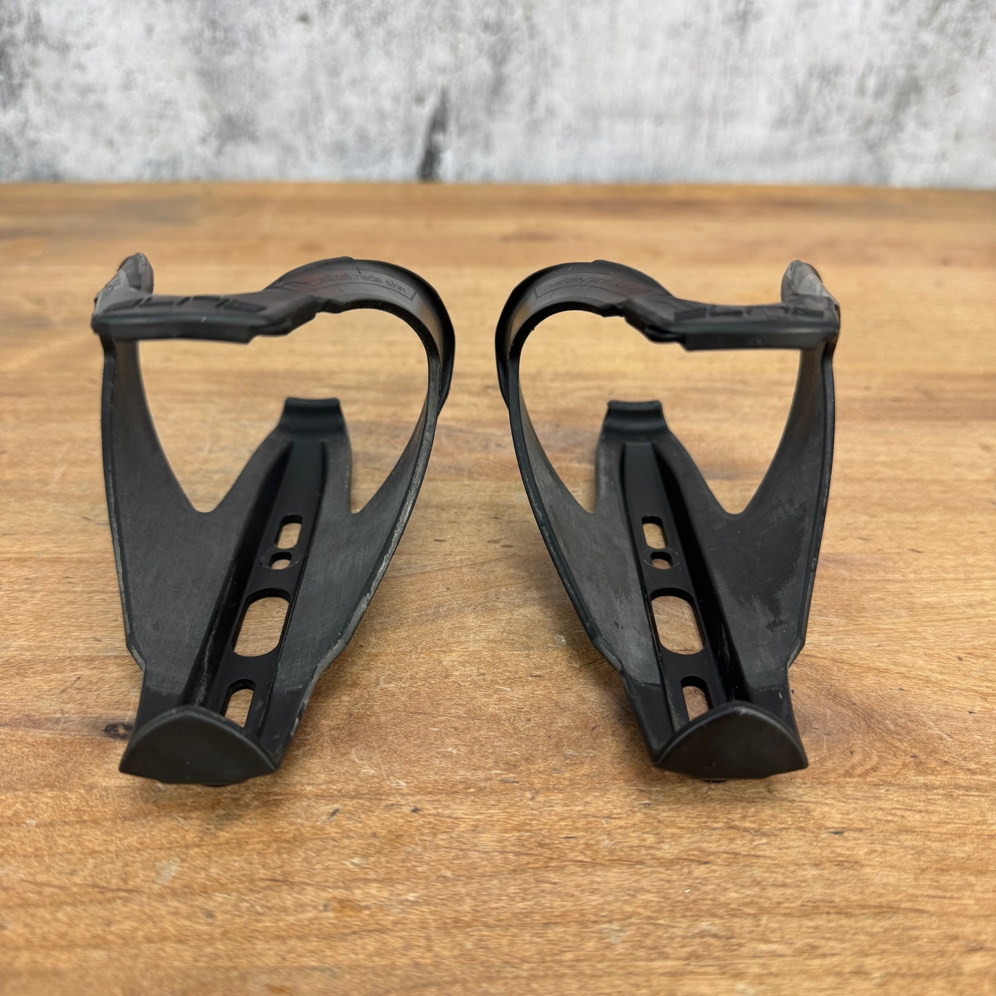 Elite Custom Race Skin Black Cycling Bike Water Bottle Cages Set 84g