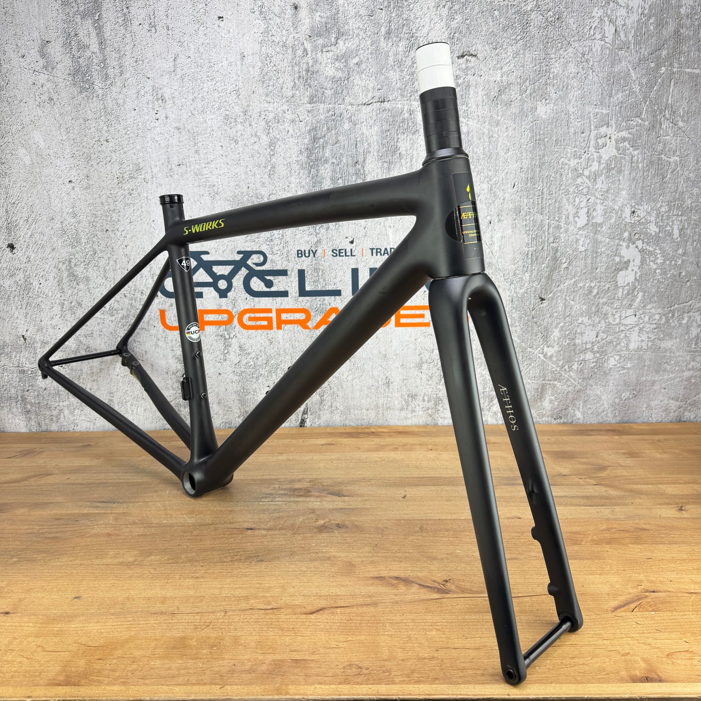 Specialized S-Works Aethos 49cm RTP Carbon Disc Road Bike Frameset 700c 1018g