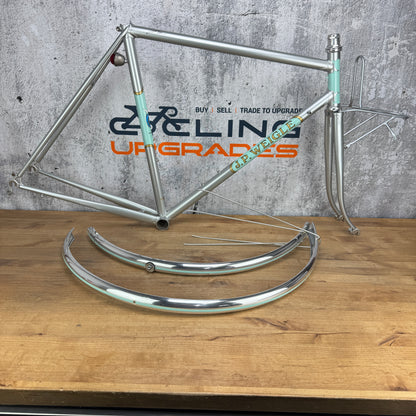 New! Circa 2006 J.P. Weigle Special 56cm Rim Brake Steel Frameset 700c 2859g