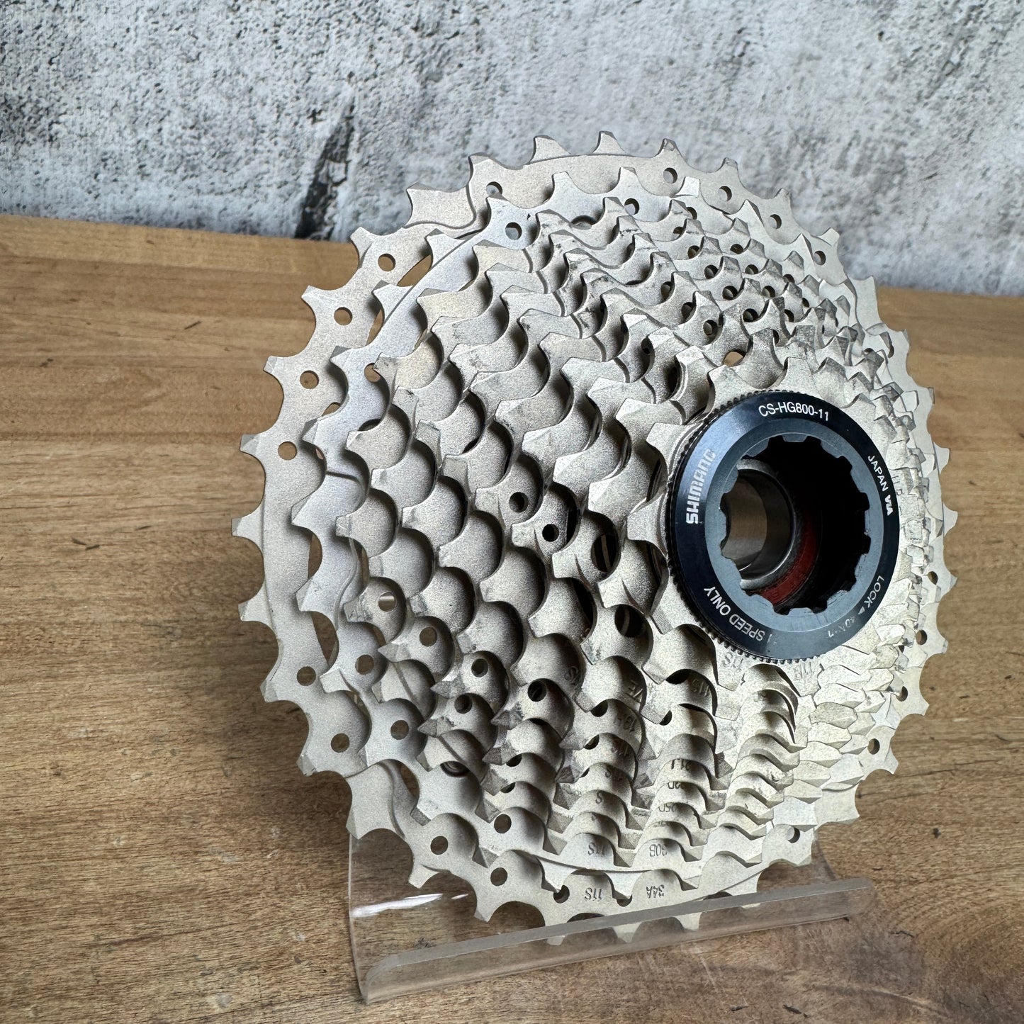 Low Mile! Shimano CS-HG800-11 11-34t 11 Speed "Light Wear" Bike Cassette 338g