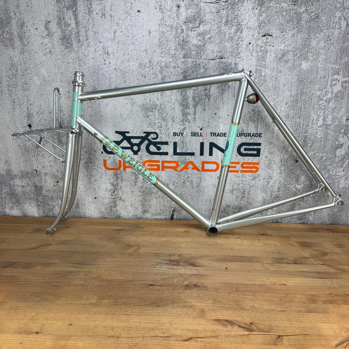 New! Circa 2006 J.P. Weigle Special 56cm Rim Brake Steel Frameset 700c 2859g