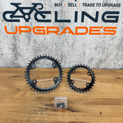 Light Wear! Shimano GRX FC-RX820 40/30t 12-Speed 4-Bolt 110/80BCD Chainring Set